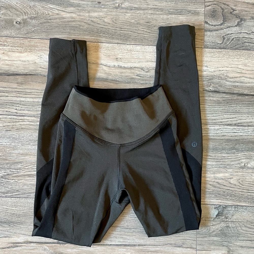 lululemon athletica Black and Brown Leggings